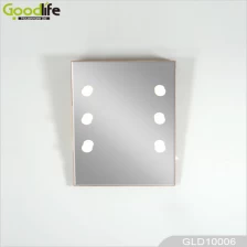 China Solid wood wall mirror + LED light fabricante