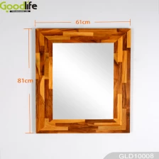 Chiny Teak wall mirror GLD10008 producent