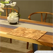 Китай Teak wood door design  mat for bathing safety IWS53198 производителя