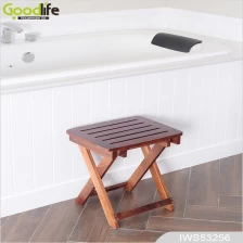 Chiny Teak wood door design  mat for bathing safety IWS53256 producent
