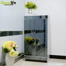 China Upgrade aluminum door frames wooden shoe cabinet GLS18859 manufacturer