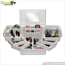 China Vanity jewelry multifunctional cabinet makeup stroage box GLD08056 fabricante