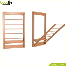 Chiny Chinese Guangdong folding wooden bathroom cloth rack producent