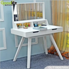 चीन Wooden Dressing table with mirror and storage shelf GLT18067A उत्पादक