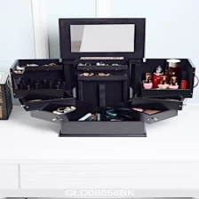 China Holz-Kosmetik-Make-up-Aufbewahrungsbox GLD08056 Hersteller