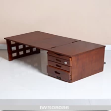China mesa de escritório de dobramento computador desk mobiliário de madeira dobrável fabricante