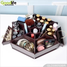 porcelana caja de maquillaje de madera de la fábrica de China de la joyería caja de madera para las niñas fabricante