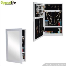 China Wooden wall mounted mirror jewelry cabinet GLD12233 manufacturer