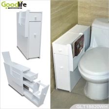 China corner cabinet wooden living room furniture with bathroom cabinet use for toilet paper and magazines manufacturer