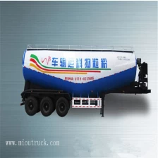 porcelana China 3 ejes polvo de material a granel de cemento transporte cisterna camión semi-remolque fabricante