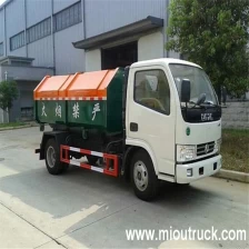 China Dongfeng 4 * 2 destacável Container caminhão de lixo, caminhão de lixo para venda quente fabricante