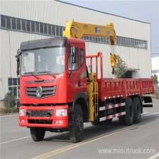 China Dongfeng 6 X 4 lori dipasang kren di China kilang jualan murah china pembekal pengilang