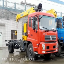 China Dongfeng Tianjin SYM5161JSQD 190HP 4 * 2 Crane Truck pengilang