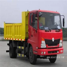 China Dongfeng trak ringan komersial 140 hp 4.65 m dump truk pengilang