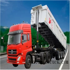 Tsina Dongfeng tatlong front axle dump semi-trailer para sa sale Manufacturer