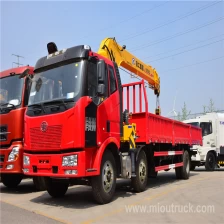 China FAW 6 * 2 12 tan Telescopic boom lori dipasang kren untuk dijual pengilang