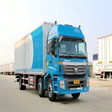 China Hot sale 245hp 6*2 9.5M Van box truck manufacturer
