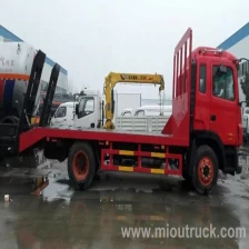 China JAC 4x2 low bed truck for transporting excavator manufacturer