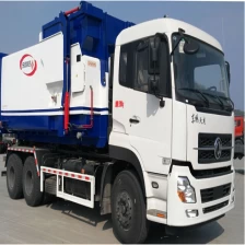 China Mais famoso DongFeng Tian Long removível lixo caminhão pequeno fabricante