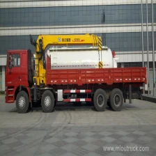 Chine Camion de cargaison de SHACMAN 8 x 4 srtaight bras monté fournisseur Chine grue à vendre fabricant