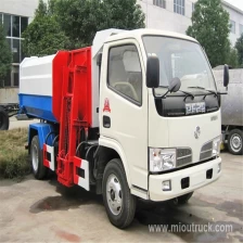 China Used Dongfeng 4x2 small garbage truck  refuse collector garbage truck for sale manufacturer