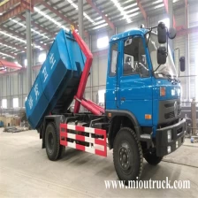 China dongfeng 4x2 hook lift garbage truck for sale manufacturer