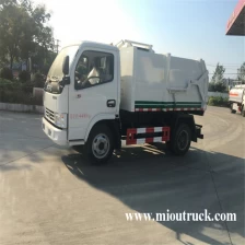 China dongfeng 4x2 small garbage truck with 5 CBM vulume capacity for sale manufacturer