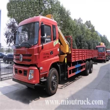 China dongfeng jenis 6x4 lipat trak dengan kren 10ton pengilang