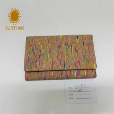 China Professional  wallet supplier; Amazon colorful wallet manufacturer,made of cork.China OEM/ODM colorful women wallet exporter,high quality leather goods manufacturer