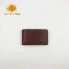 China men's slim leather wallet, China leather wallet, slim RFID blocking genuine leather wallet manufacturer