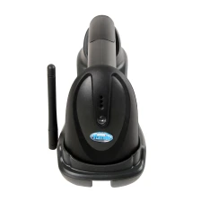 الصين معالجة رمز شريط ليزر لاسلكية 433 ميجاهرتز الأحدث القارئ مع محطة شحن أي تي-902 1 د ماسح الرمز الشريطي الصانع