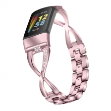 porcelana CBFC5-21 Bandas de reloj de metal de aleación de zinc para Fitbit Care 5 Smart Watch fabricante