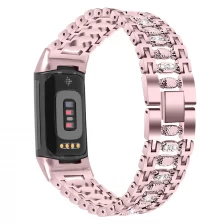China CBFC5-22 Bling-Diamant-Zink-Alloy-Metall-Uhr-Band für Fitbit-Ladung 5 Hersteller