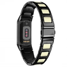 China CBFC5-23 Faltschließe Metall Watch Armband Band für Fitbit Ladung 5 Smart Watch Hersteller