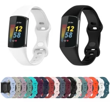 Chine CBFC5-32 SPORT SILICONE WORD STRAP POUR FITBIT CHARGE 5 fabricant