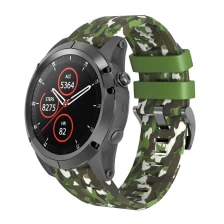 الصين فرق CBGM53 26mm والتمويه سيليكون حزام ساعة المعصم لغارمين فينيكس 6X برو 5X زائد 3 3HR الصانع