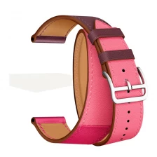 China CBHW31 Double Tour Kontrastfarbe Geniune Lederarmband für Huawei Watch GT Hersteller