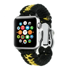 China CBIW1015 sport geweven nylon touw Paracord horloge band met duurzaam stalen gesp fabrikant