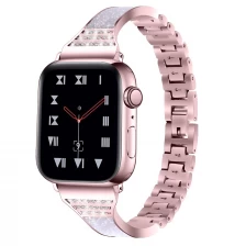 China CBIW213 Fashion Bling Strass Metall Uhrenarmbänder für Apple Watch Serie 5 4 3 2 1 Hersteller