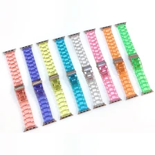 China CBIW218 Plastic Clear Watch Band Strap For Apple Watch Series 6 5 4 3 SE manufacturer