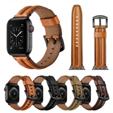 China CBIW221 Leather Watchband Strap For Apple Watch Ultra 49mm 8 7 45mm 41mm 6 5 44mm 40mm 4 3 42mm 38mm manufacturer
