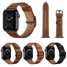 China CBIW235 Crazy Horse Muster Design Leather Watchbänder für Apple Watch Ultra Series 8 7 SE 6 5 4 3 Hersteller