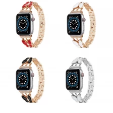 Китай CBIW299 женские женские роскошные Bling Diamond Metal Watch Band для часов Apple производителя