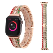 中国 Apple Watch Band 41mm 44mm 44mmのためのCBIW461ダイヤモンドメタルウォッチバンド45mm 44mm メーカー