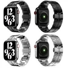 Çin CBIW475 Premium Kaliteli Kelebek Toka Paslanmaz Çelik İzle Band, Apple Watch Ultra Serisi 8 7 6 5 4 3 üretici firma
