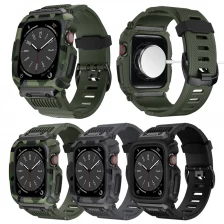 الصين CBIW543 Sport Rugged TPU Watch Band و Case for Apple Watch Series 8 7 6 5 4 3 42mm 44mm 45mm الصانع