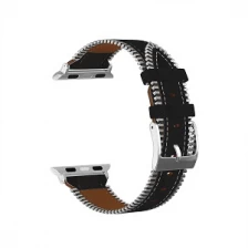 Cina CBIW67 Cinturino moderno in vera pelle con cerniera per Apple Watch 38mm 42mm 40mm 44mm produttore