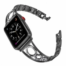China CBIW75 Frauen Schmuck Strass Metall Uhrenarmbänder Für Apple Watch Hersteller