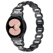 porcelana Banda de correa de metal de diamante CBSGW-27 para Samsung Galaxy Watch 4 Classic 42 mm 46 mm Watch5 40 mm 44 mm fabricante