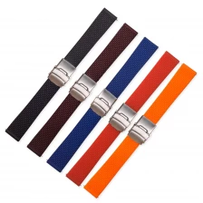 China CBUS18 18mm 20mm 22mm 24mm Silicone Watch Bands manufacturer